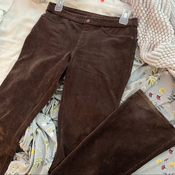 Brown corduroy flared pants - Picture 2 of 4